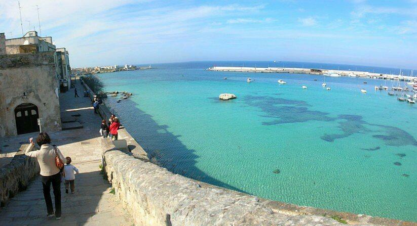 Otranto views of the bay with crystal clear sea(101)
