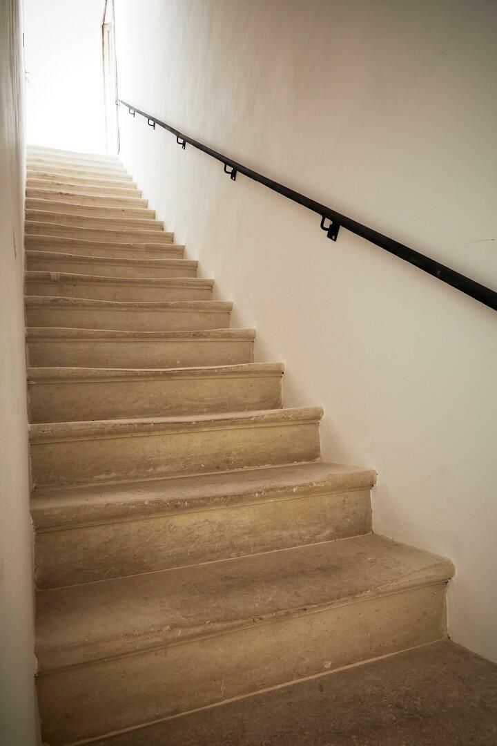 Stairs leading up to the first floor