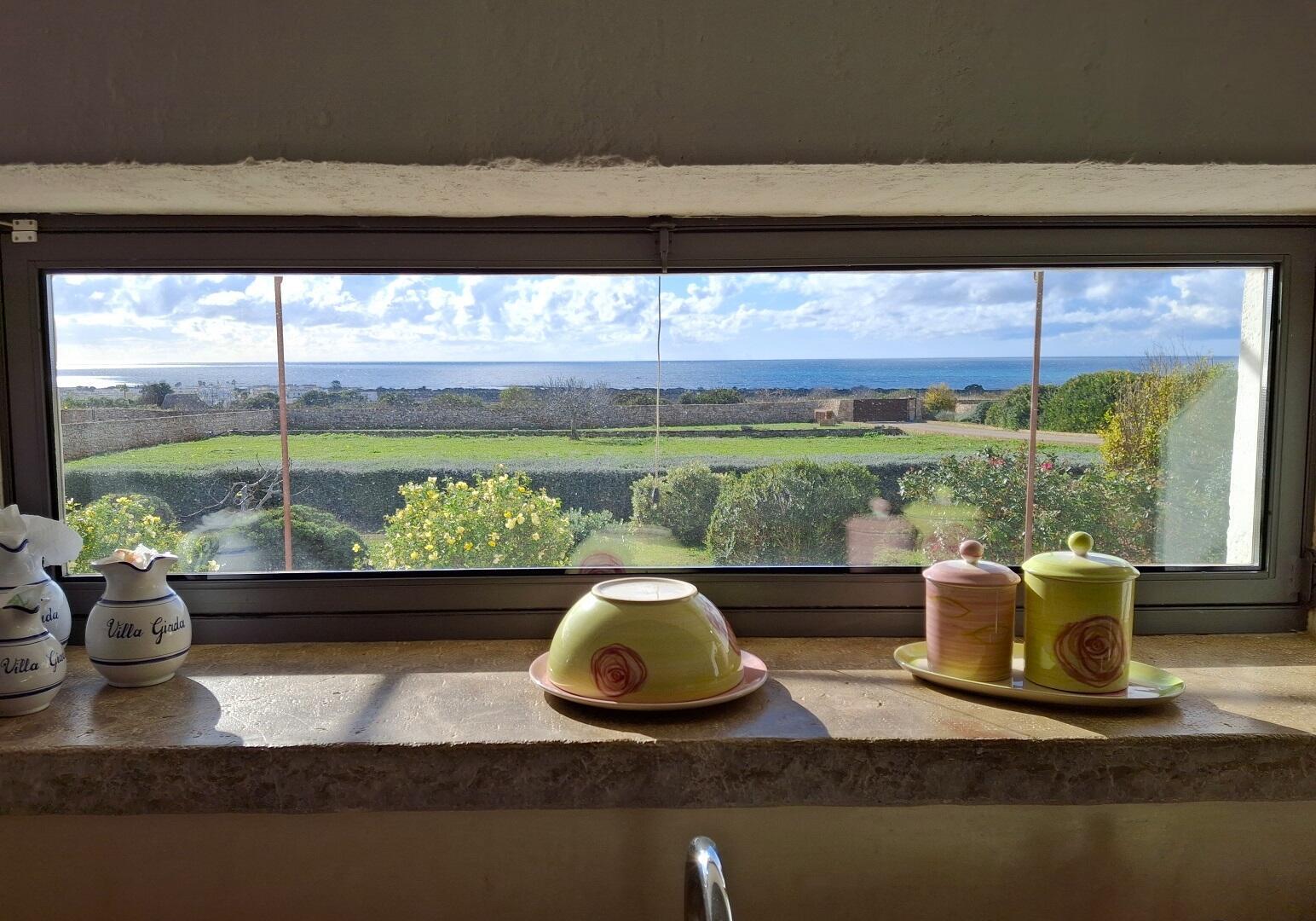 Sea view from the kitchen